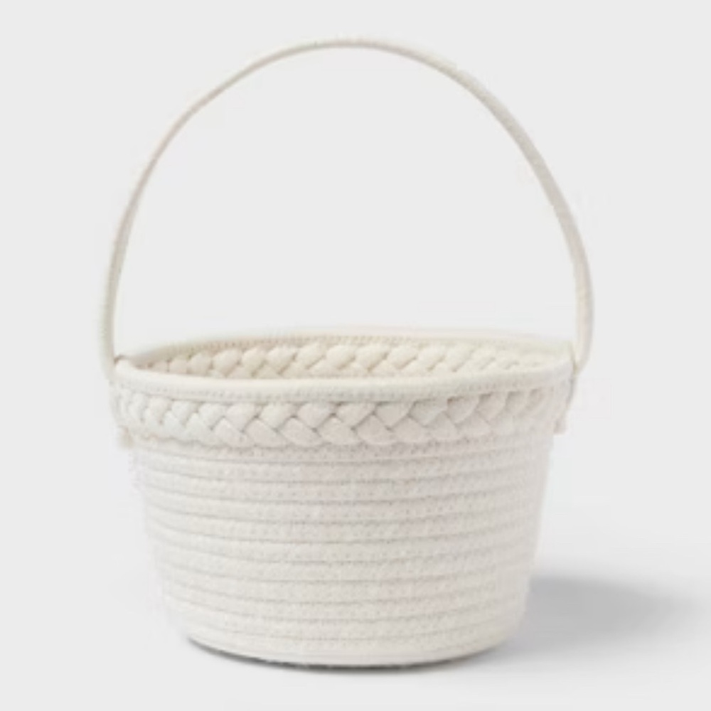 Elegant Cream Braided Women's Bag